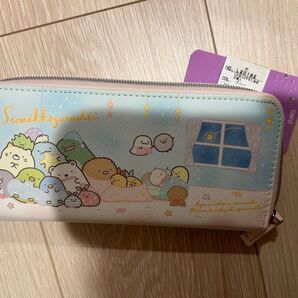 すみっコぐらし 長財布 合皮 ラウンドファスナー ロングウォレット 小銭入れ