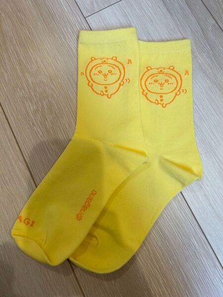 ちいかわ クルーソックス うさぎ イエロー 新品 ナガノ
