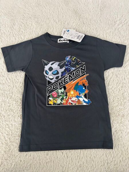 120センチ ポケモン Tシャツ チャコールグレー ポケットモンスター ソウブレイズ リザードン キャプテンピカチュウ