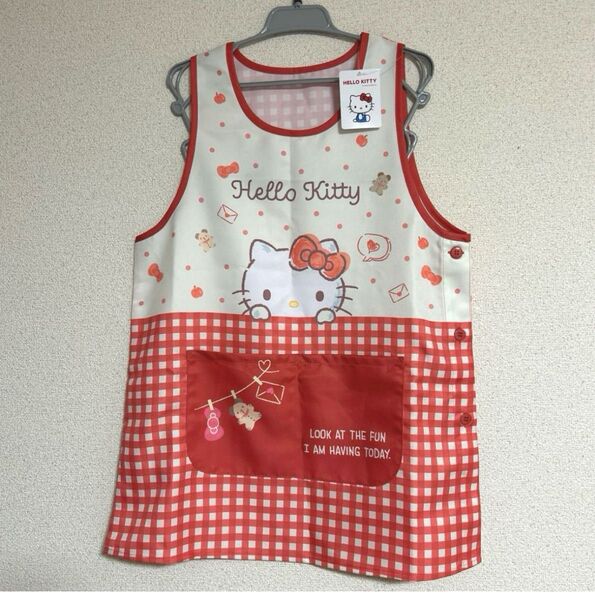 HELLO KITTY ハローキティ エプロン サンリオキャラクターズ 保育士エプロン 大人用 新品 未使用
