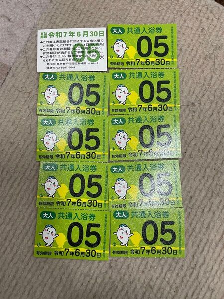 東京都共通入浴券10枚