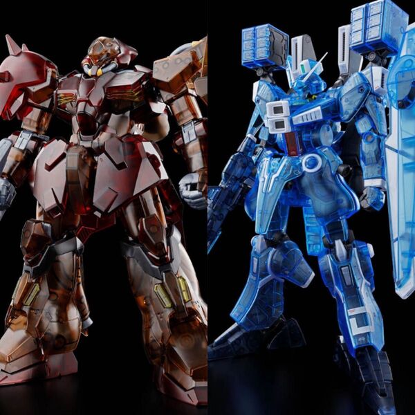 ガンダムベース限定 MG 1/100 ガンダムMk-V クリアカラー HG 1/144 メッサーF01型 クリアカラー