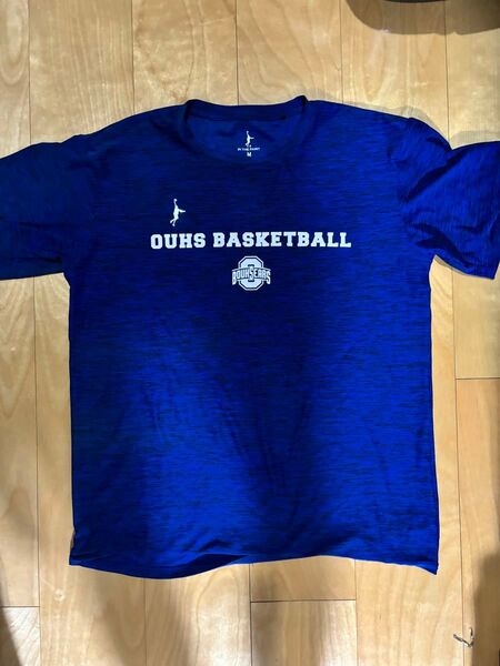 大阪体育大学 OUHS BASKETBALL Tシャツ Mサイズ ブルー