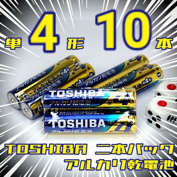 東芝アルカリ乾電池 単4/10本
