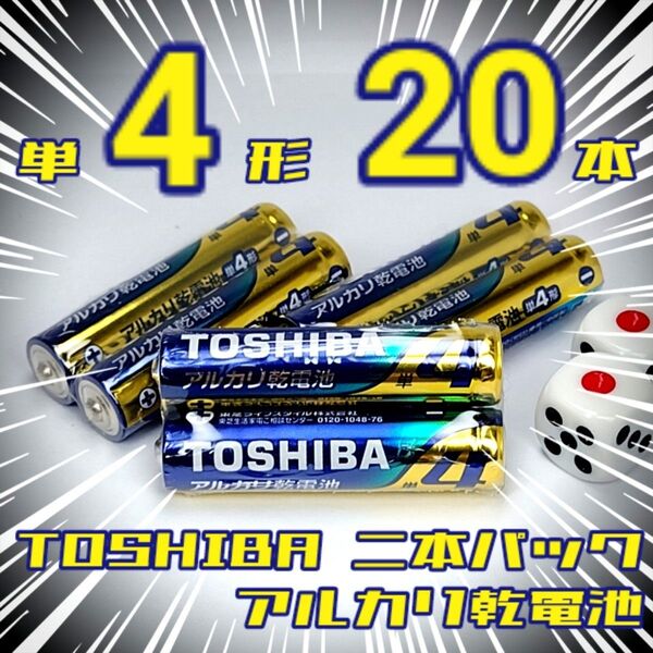 東芝アルカリ乾電池 単4/20本