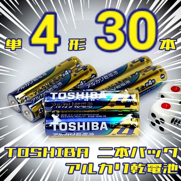 東芝アルカリ乾電池 単4/30本