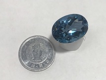 天然 ブルートパーズ　ルース　14.9ct　3.0g_画像3