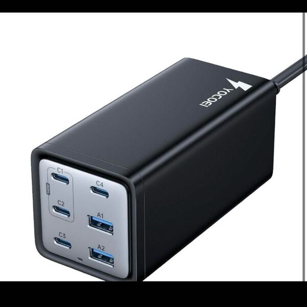 YOCOEI 200W PD充電器 6ポート USBコンセント