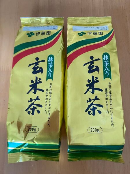 伊藤園 抹茶入り 玄米茶 200g 2組