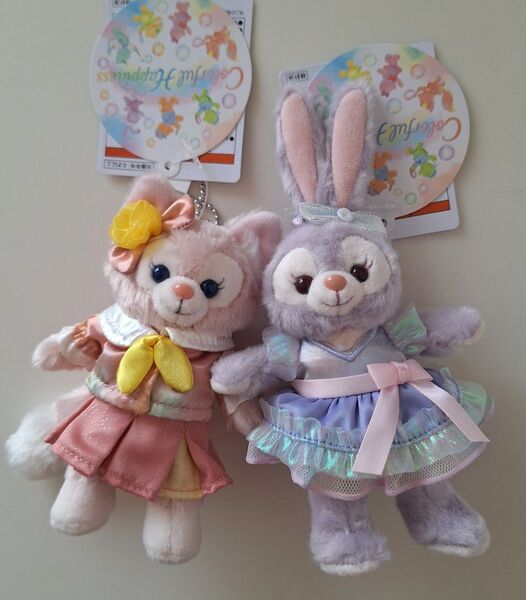 【新品】ダッフィー&フレンズ20周年カラフルハピネス ぬいぐるみバッジ タグ付き
