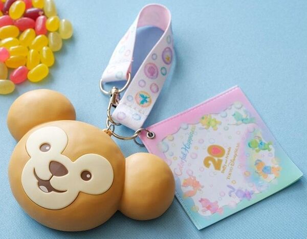 【新品】東京ディズニーシー ダッフィー&フレンズ20周年カラフルハピネス スーベニア ミニスナックケース