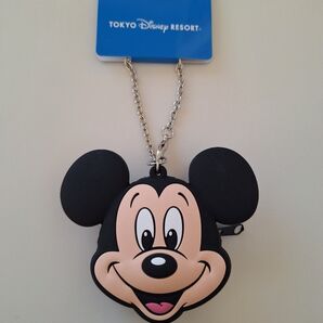 【新品】東京ディズニーランド バッグチャームケース付き ミッキー