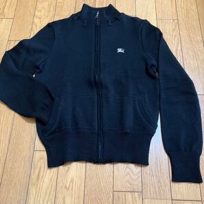BURBERRY Blue LABEL ニットジャケット ブラック レディース
