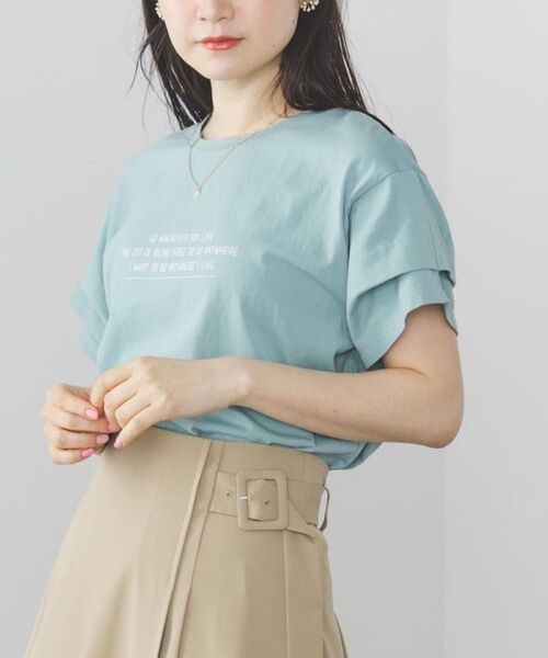 新品未使用 BEAMS HEART 袖タック ロゴTシャツ