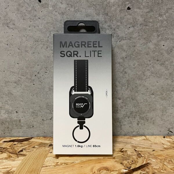 グレー【新品】ルートコー ROOT CO GRAVITY MAG REEL SQR. LITE カラビナ キーホルダー