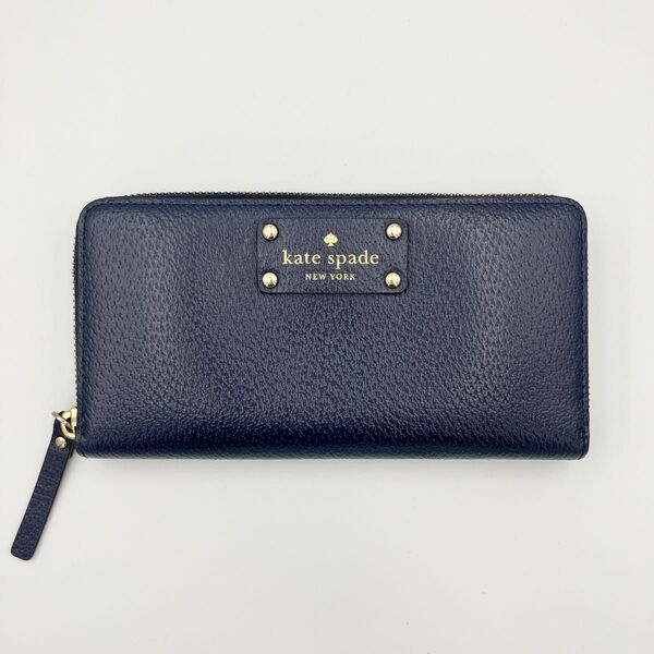 kate spade ケイトスペード 長財布 ダークブルー