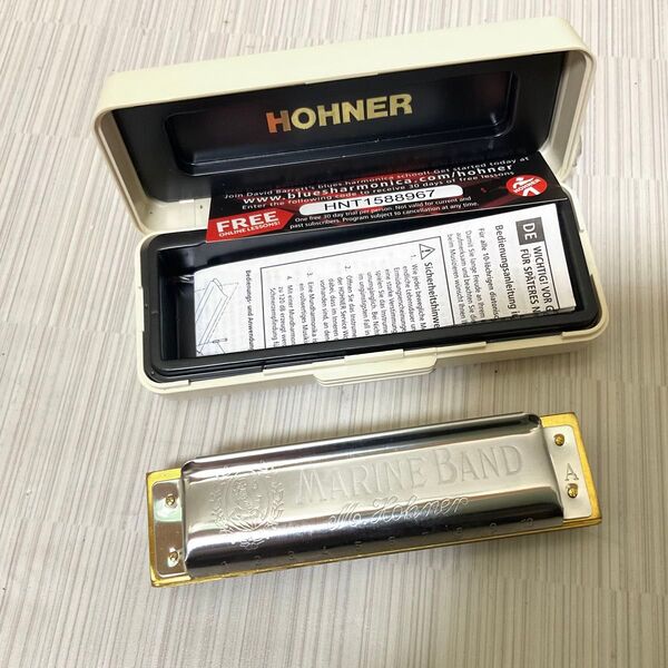 美品 M. Hohner Marine Band ハーモニカ A調
