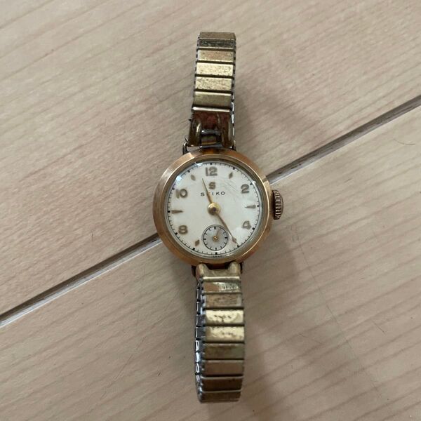 SEIKO 腕時計 レディース 14K GF TOP 8055 391512 手巻き セイコー