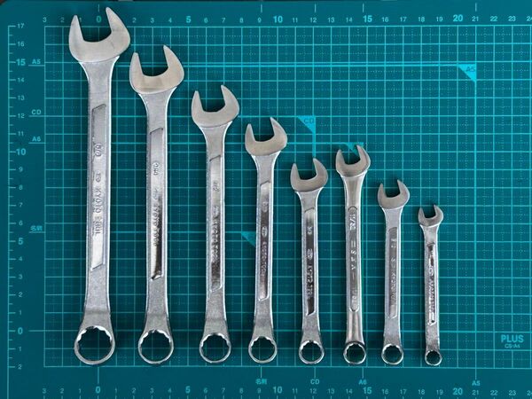 ①KTCコンビネーションレンチ 8本セット インチサイズ(11/32はSEK)