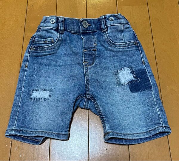 H&M キッズ デニムハーフパンツ 90cm