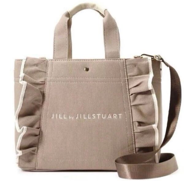 JILLSTUART フリルトート ショルダーベルト付き