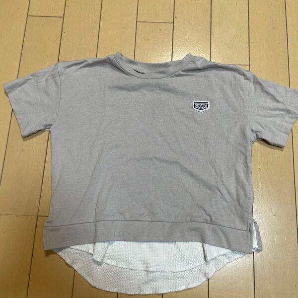 重ね着風 Tシャツ トップス 半袖 110センチ