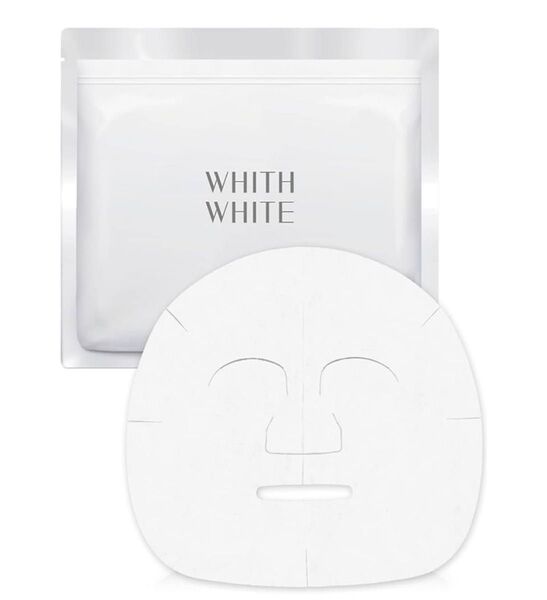 WHITH WHITE ビタミンc 誘導体 美白 ニキビ 毛穴ケア 30枚 480ml フェイスパック シートマスク 医薬部外品