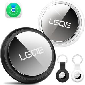 LGQE エアタグ 2個 Bluetooth5.3搭載&GPS全球超強信号 gps 日本語説明書 iOS端末のみ 予備電池付き