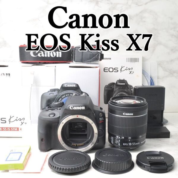 Canon EOS Kiss X7 スマホ転送 元箱 軽量 一眼レフカメラ キャノン キヤノン カメラ