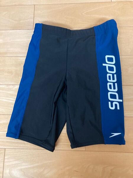 speedo 競泳 水着 ブラック×ブルー S