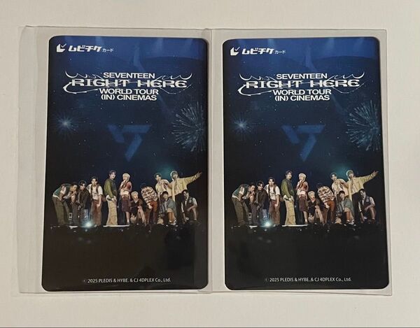 SEVENTEEN RIGHT HERE WORLD TOUR CINEMAS ムビチケ 2枚 未使用 映画 ムビチケ