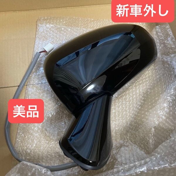 新車外し美品 トヨタ サイドミラー左 黒 ZGE20W 1.8Sドアミラー左 ブラック ウィッシュ 20系