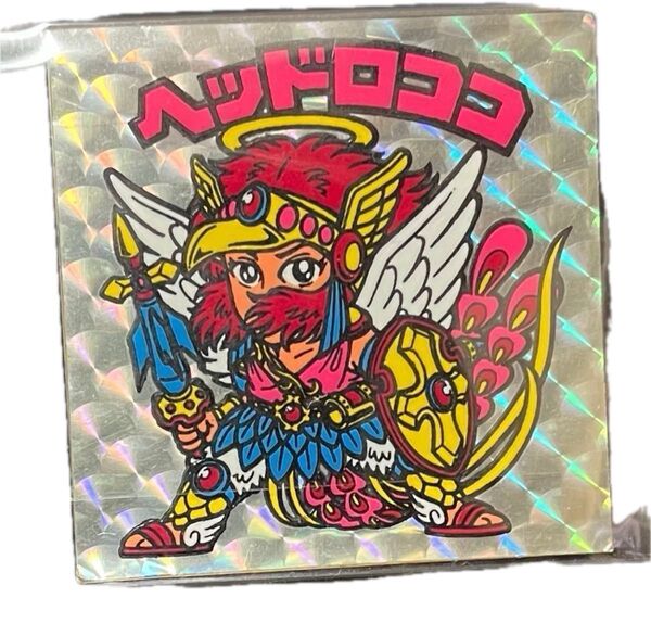 旧ビックマンチョコ ヘッドロココ シール 扇型プリズム