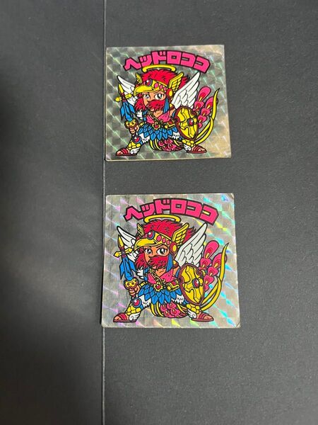 旧ビックマンチョコ ヘッドロココ シール 2枚セット