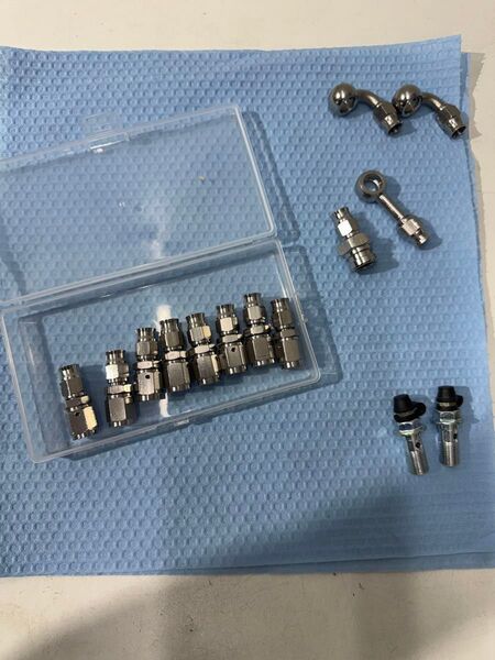 新品 AN3 ブレーキホース製作部品 ステンレス バンジョーアダプター