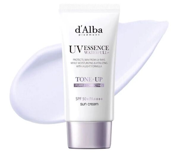 ダルバ(d'Alba) トーンアップ サンクリームパープル 50ml UV化粧下地 化粧下地 透明感 UVカット 日焼け止め