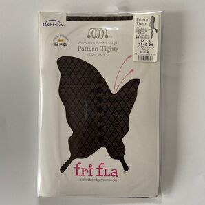 frifla パターンタイツ バックダイヤライン ブラック M〜L 未使用