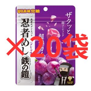 即日発送 新品未開封 忍者めし 鉄の鎧 グレープ味 20個セット