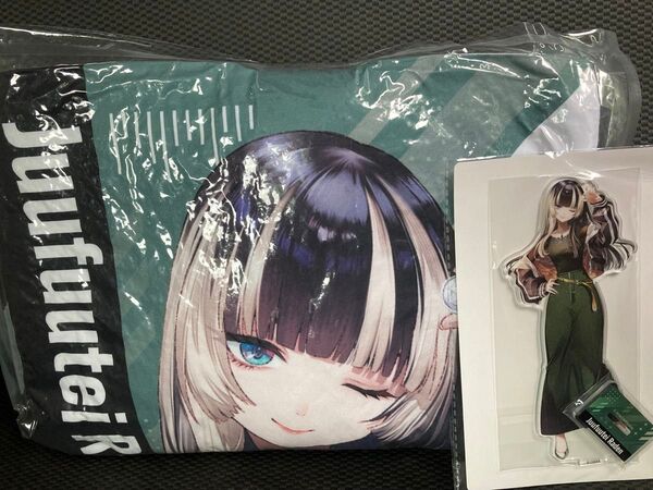 ホロライブ リグロス gigoキャンペーン 儒烏風亭らでん ビッグクッション&ビッグアクリルスタンド