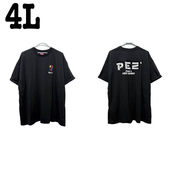 新品・タグ付き☆ペッツ PEZ 半袖 Tシャツ 大きいサイズ バックプリント
