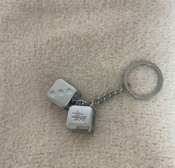 STUSSY METAL DICE KEYCHAIN サイコロ キーホルダー