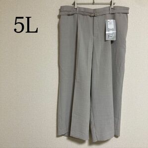 ワイドパンツ スラックス 大きいサイズ 接触冷感 UVカット 吸水速乾 5L スラックス