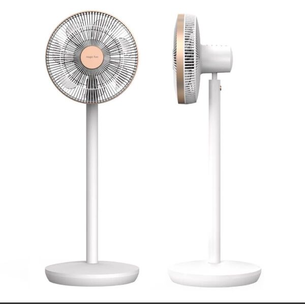 ★特売在庫限り★360°自動首振り リビング扇風機 Magic Fan F450 DCモーター ホワイトxローズゴールド