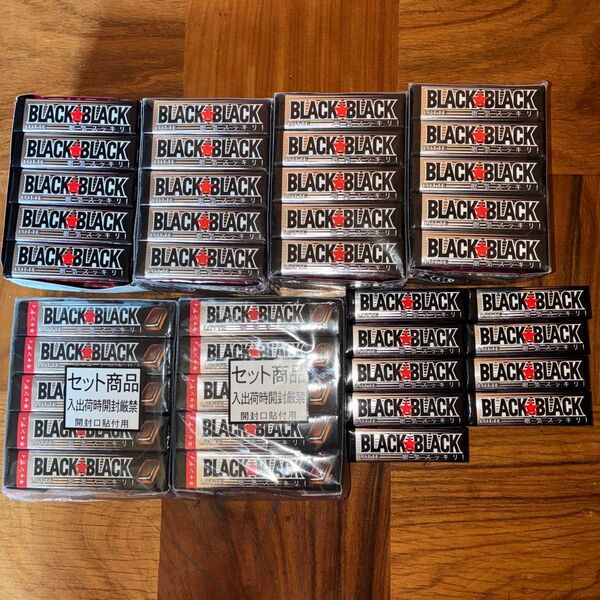 ロッテ BLACK BLACKガム9枚×69個 BLACK BLACKキャンディ11粒×20固