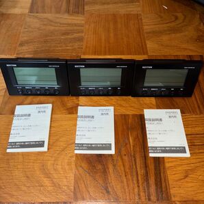リズム(RHYTHM) フィットウェーブスマート 電波デジタル置き時計 8RZ166SR02(ブラック)×3個