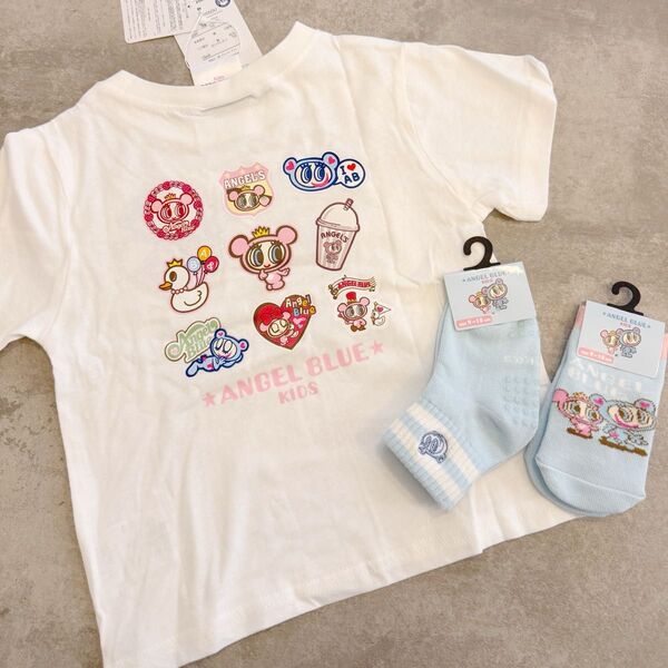 エンジェルブルー Tシャツ(100)&靴下