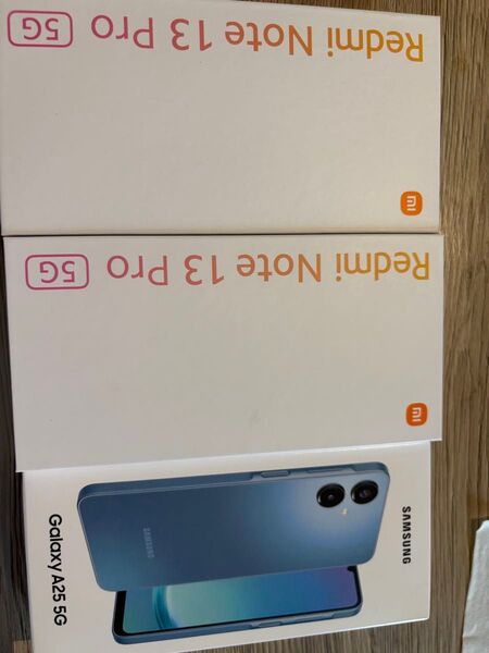 Redmi Note 13 Pro 5G XIG05SVA 8GB/256GB 2台、GALAXY A25 本体 1台