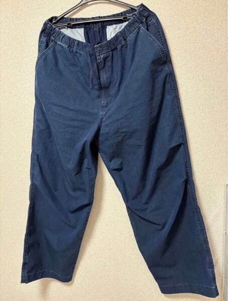UNIQLO ユニクロ ワイドパラシュートパンツ デニム メンズ L 美品