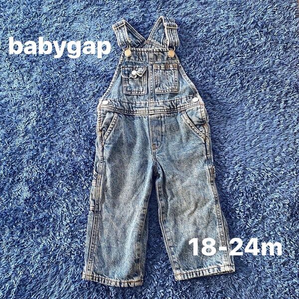 baby GAP デニムオーバーオール 18-24ヶ月 90cm デニムパンツ オーバーオール ヴィンテージ デニム サロペット