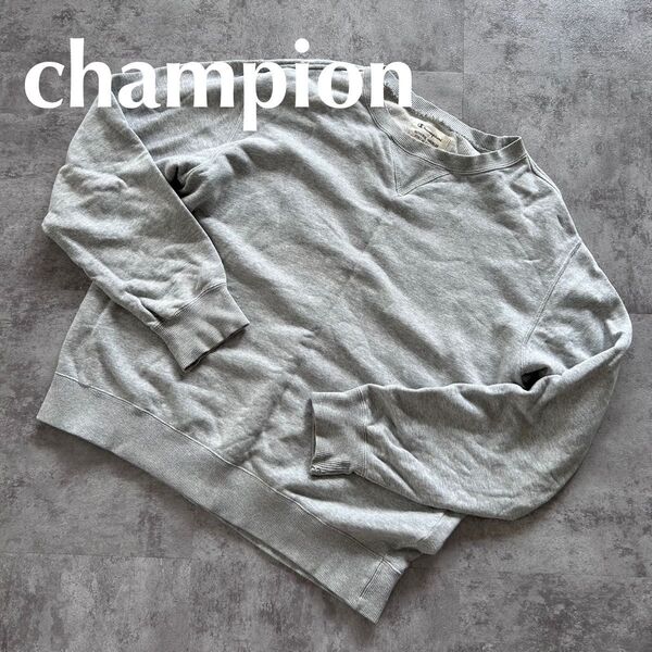 champion グレー トレーナー MEDIUM プルオーバー スウェット 服 トップス クルーネック M チャンピオン 大人